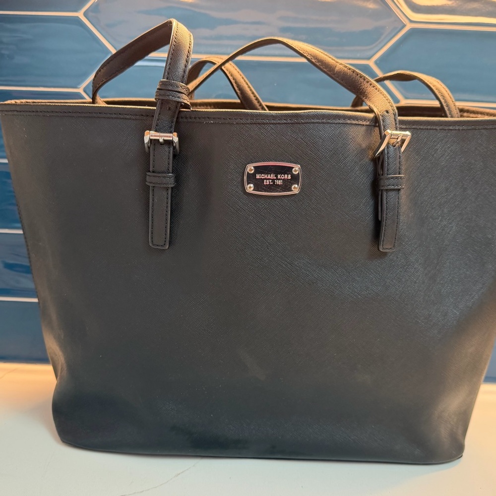 Michael Kors Men's Black Leather Tote